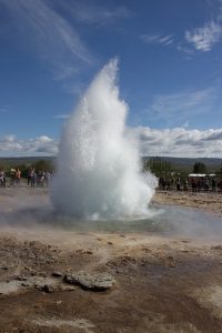 Iceland geyser, removals to Europe